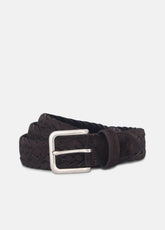 VINCE | Men's 35mm Woven Suede Belt in Belts