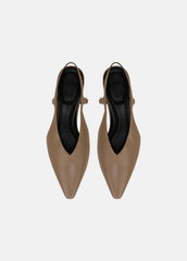 VINCE | Sabrina Leather Slingback Kitten Heel in Shoes