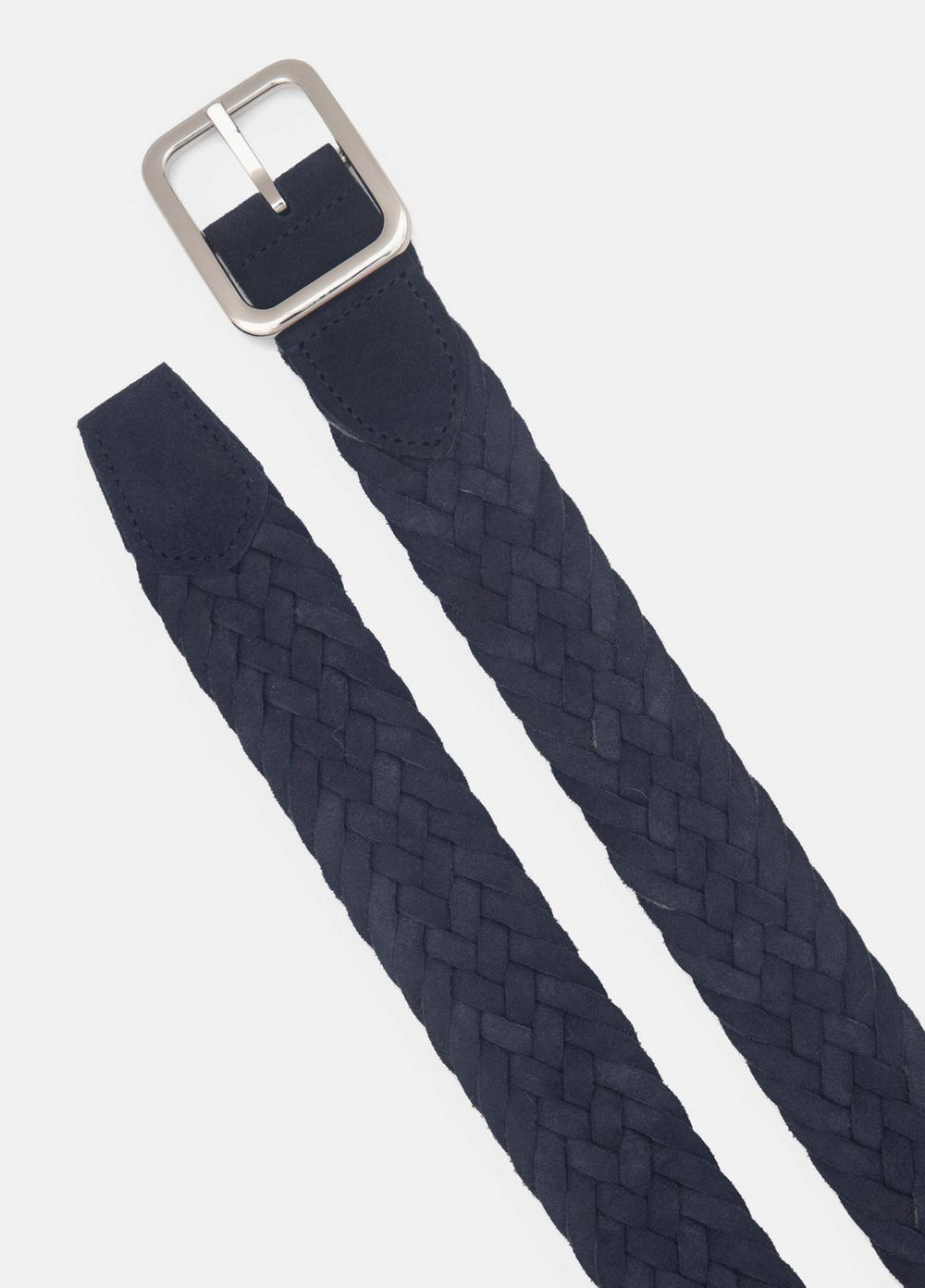 VINCE | Men's 35mm Reversible Woven Suede Belt in Belts
