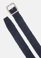 VINCE | Men's 35mm Reversible Woven Suede Belt in Belts