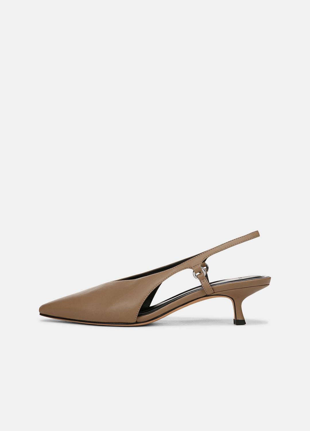VINCE | Sabrina Leather Slingback Kitten Heel in Shoes