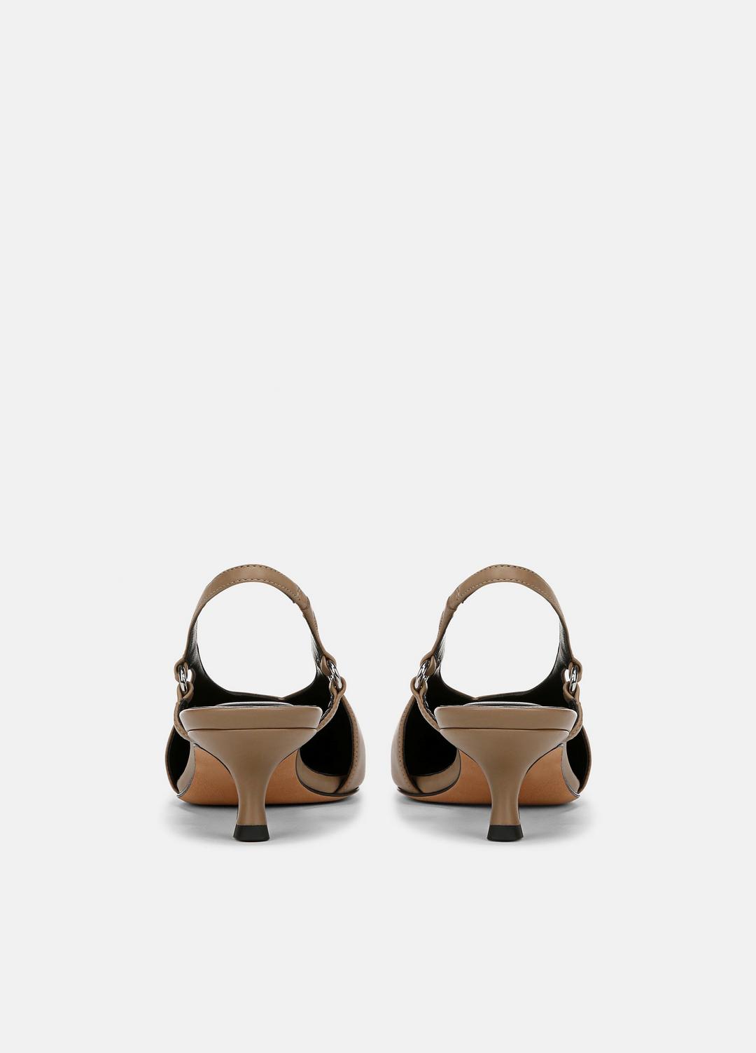 VINCE | Sabrina Leather Slingback Kitten Heel in Shoes