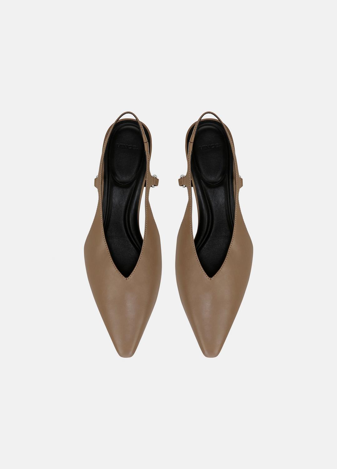 VINCE | Sabrina Leather Slingback Kitten Heel in Shoes