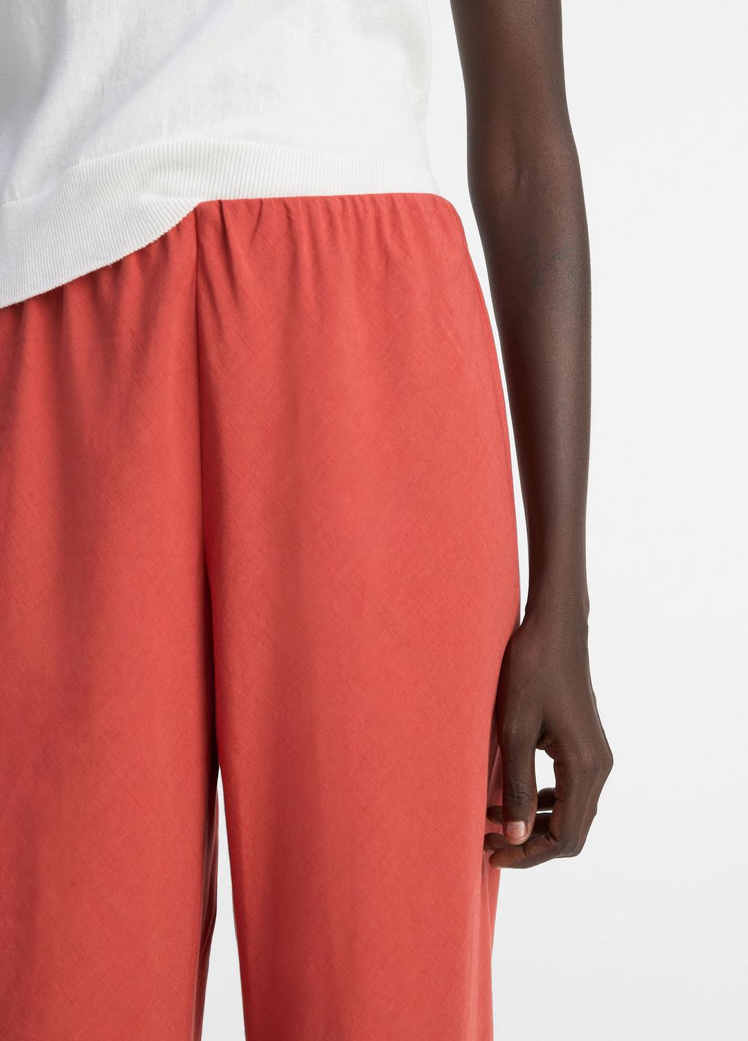 VINCE | Cotton-Blend High-Waist Bias Pant in Pants & Shorts