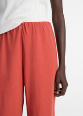 VINCE | Cotton-Blend High-Waist Bias Pant in Pants & Shorts